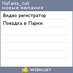 My Wishlist - nafania_nat