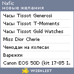 My Wishlist - nafic