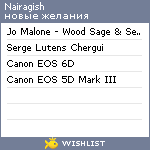 My Wishlist - nairagish