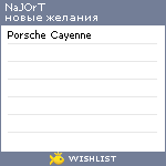 My Wishlist - najort