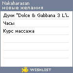 My Wishlist - nakaharasan