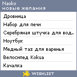 My Wishlist - naoko