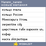 My Wishlist - narenn_narenn