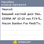 My Wishlist - narushisu