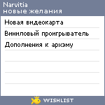 My Wishlist - narvitia