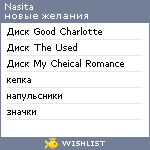 My Wishlist - nasita