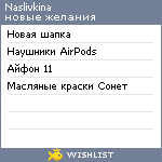 My Wishlist - naslivkina