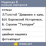 My Wishlist - nastasiavit