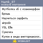 My Wishlist - nastik_87