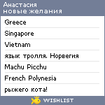 My Wishlist - nastya_chu