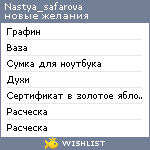 My Wishlist - nastya_safarova
