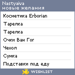 My Wishlist - nastyaiva