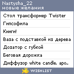 My Wishlist - nastysha_22