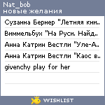 My Wishlist - nat_bob