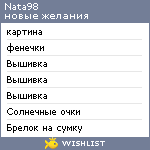 My Wishlist - nata98