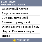 My Wishlist - nata_ignat