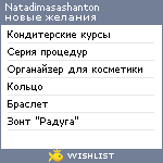 My Wishlist - natadimasashanton