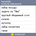 My Wishlist - natalchik