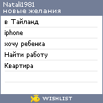 My Wishlist - natali1981