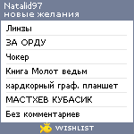 My Wishlist - natalid97