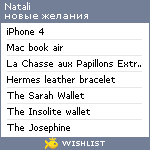 My Wishlist - natalinatali