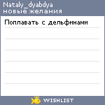 My Wishlist - nataly_dyabdya