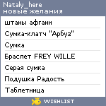 My Wishlist - nataly_here