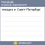 My Wishlist - natalyale