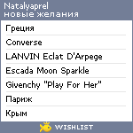 My Wishlist - natalyaprel