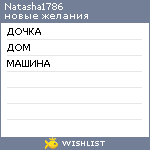 My Wishlist - natasha1786