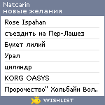 My Wishlist - natcarin