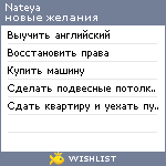 My Wishlist - nateya