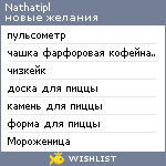 My Wishlist - nathatipl