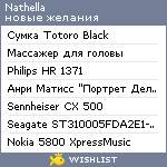 My Wishlist - nathella