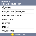 My Wishlist - nati768