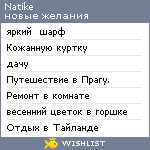 My Wishlist - natike