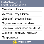 My Wishlist - natochka_2108