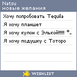 My Wishlist - natsuchan