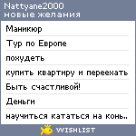 My Wishlist - nattyane2000