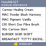 My Wishlist - natul4ik327