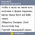 My Wishlist - natusik12