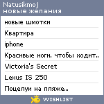 My Wishlist - natusikmoj