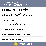 My Wishlist - natvorila_del