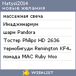 My Wishlist - natysi2014