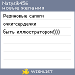 My Wishlist - natysik456