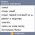 My Wishlist - natzor