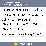 My Wishlist - navvakumova