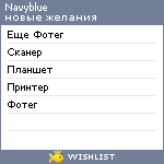 My Wishlist - navyblue