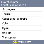 My Wishlist - nawebuduwee