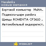 My Wishlist - naxalenka